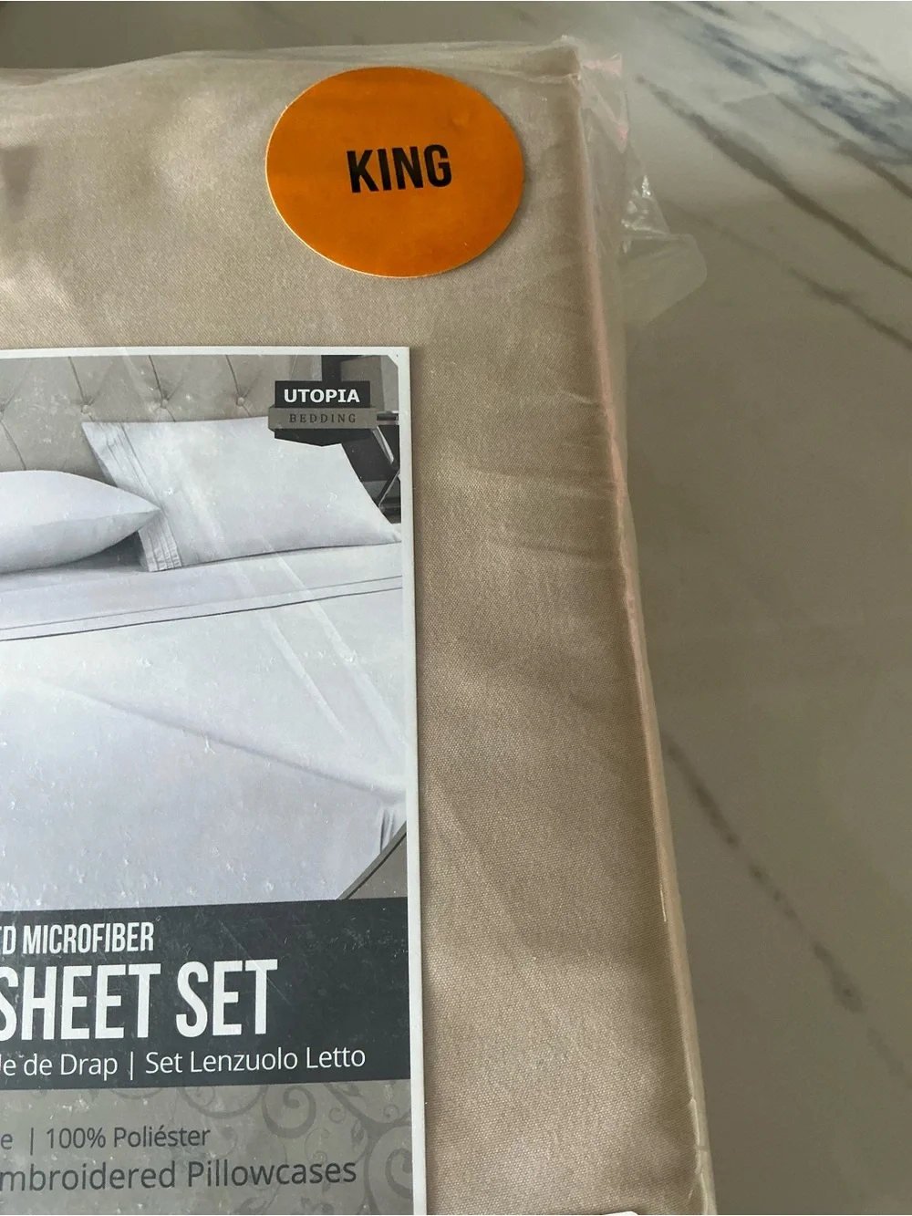 King Set - Luxury Soft Beige Sheet Set -